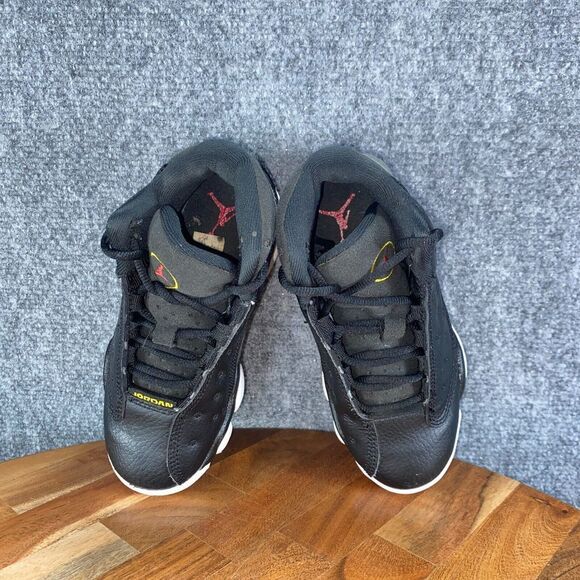 Jordan 13 Retro Playoffs Youth 10.5C Shoes Black Red Athletic Sneakers - Picture 7 of 10